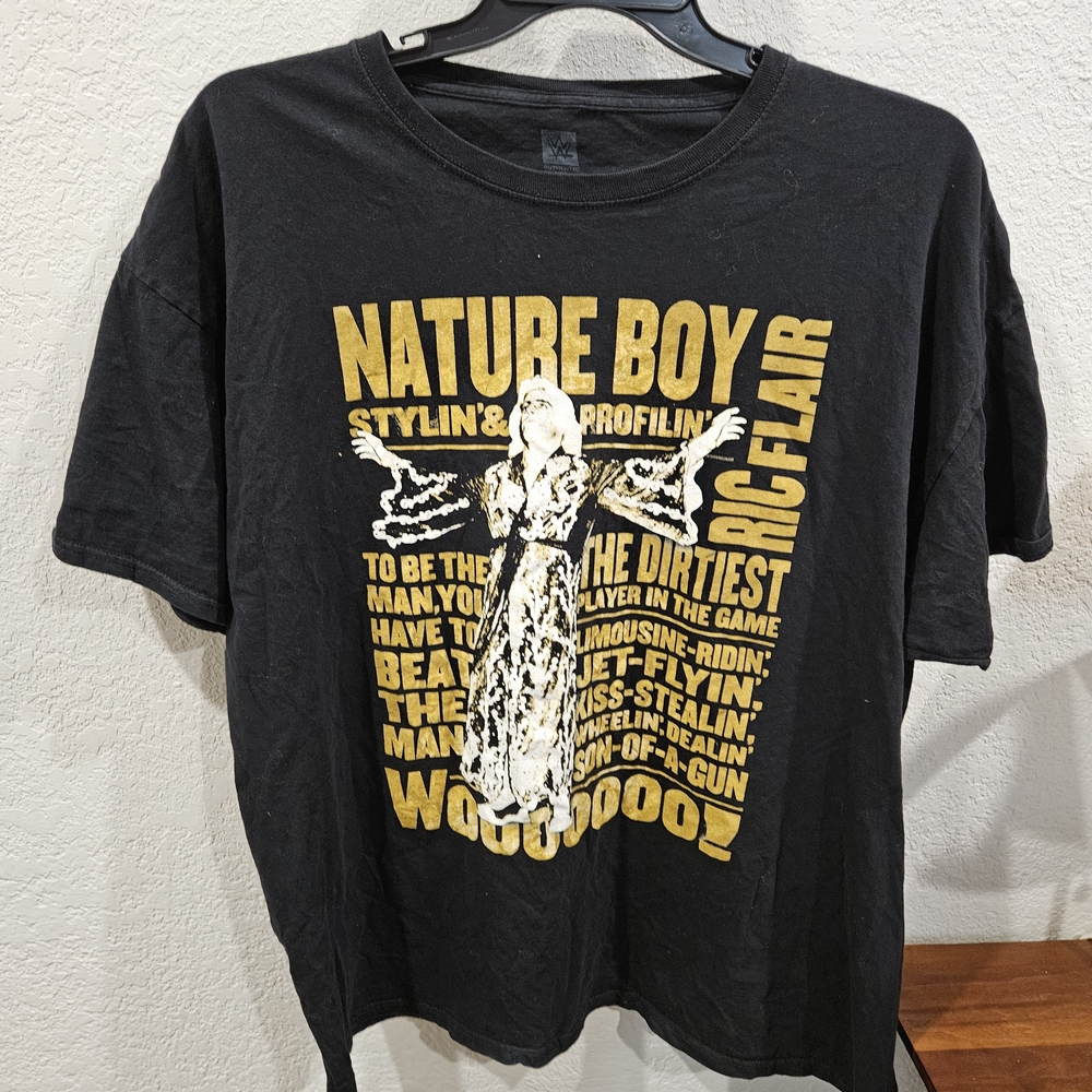WWE Authentic Black Crewneck Tee